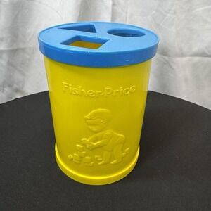 Vintage 1977 Fisher Price Baby's First Blocks Toddler Shape Sorter All 12 Blocks